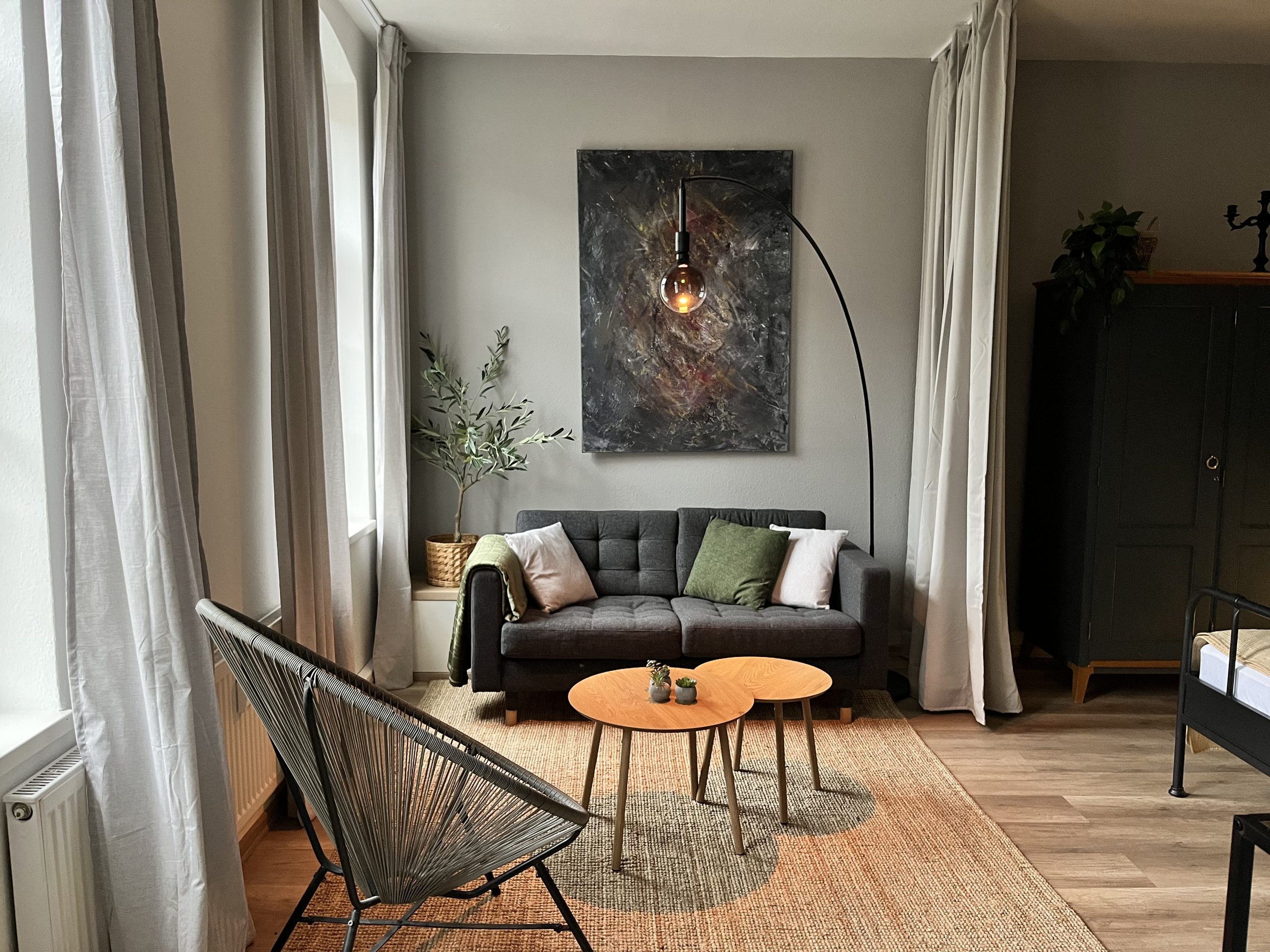 Kleines Loft beim Schlossteich grün
