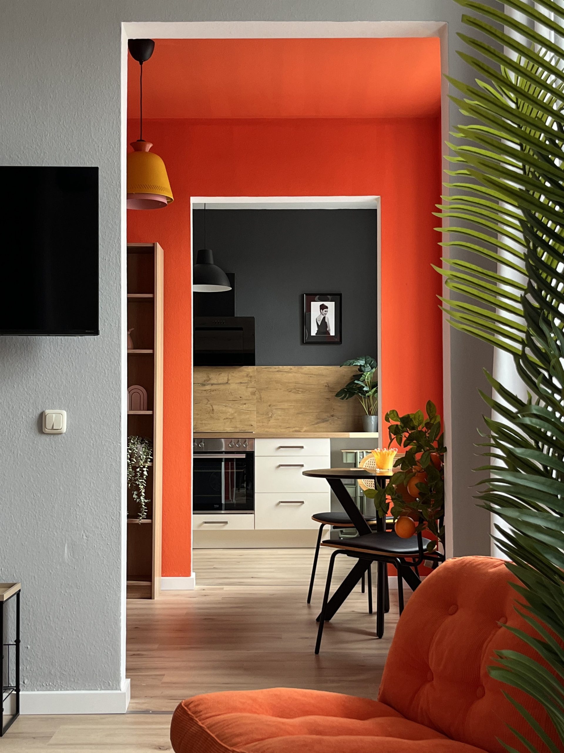 Kleines Loft beim Schlossteich orange